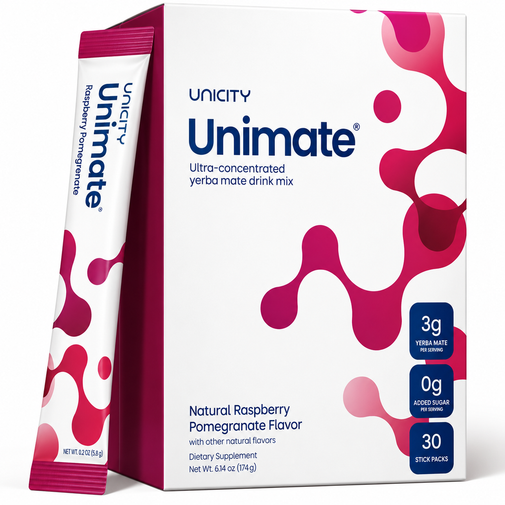 يونيستي يونيميت توت العليق والرمان | 30 ظرف – Unicity Unimate Raspberry Pomegranate