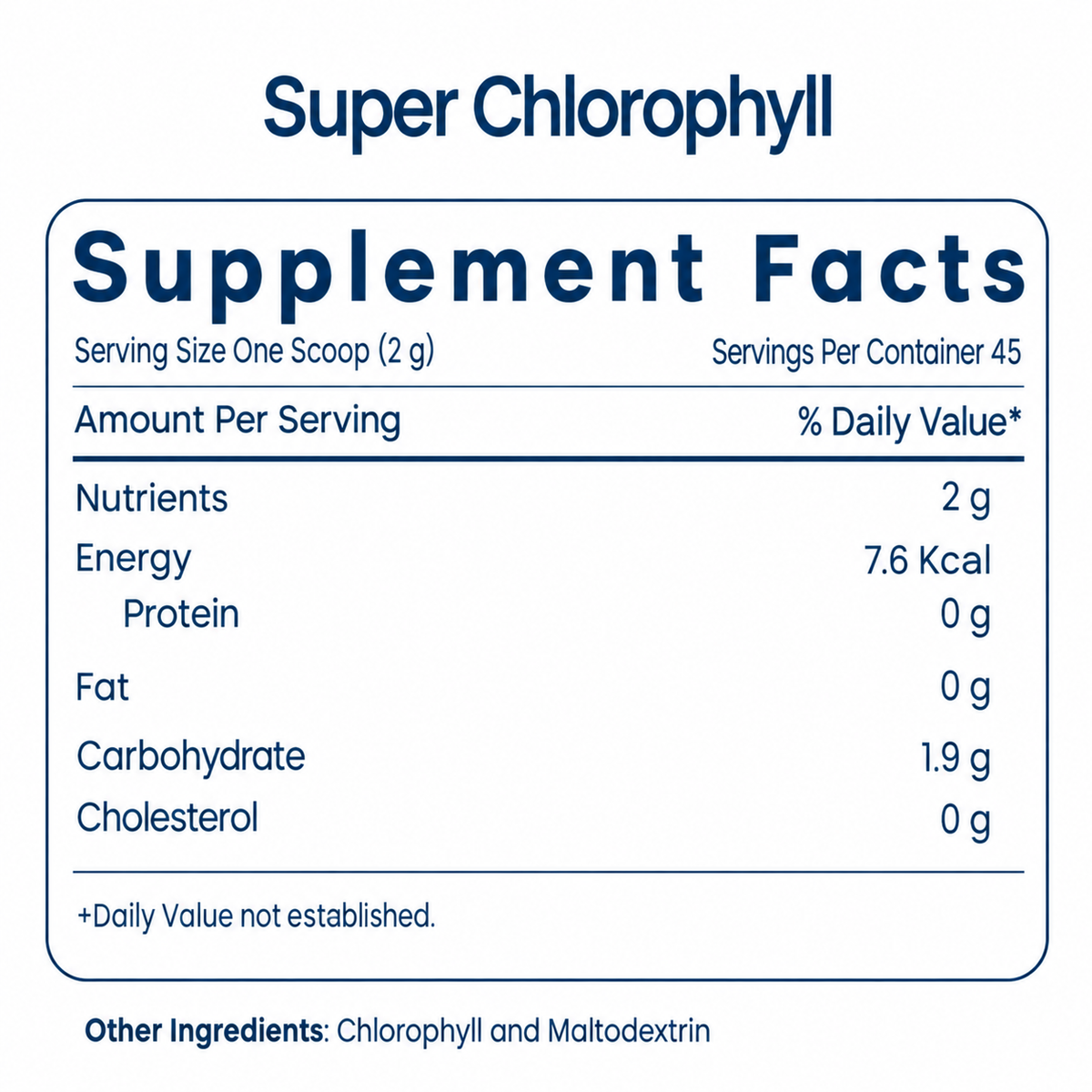 يونيستي سوبر كلوروفيل بودرة | 45 حصة – Unicity Super Chlorophyll Powder