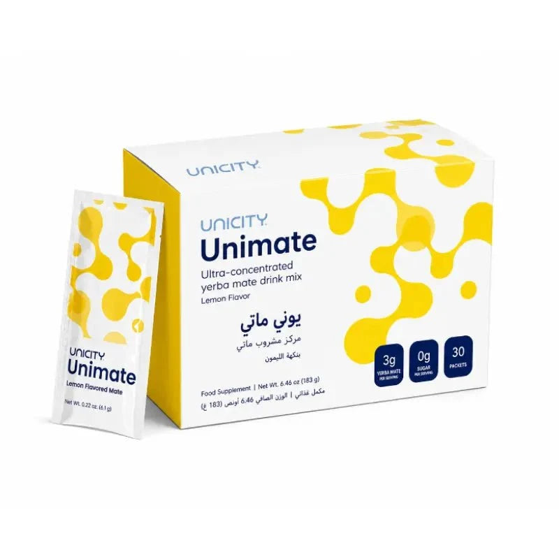 مشروب يونيستي يونيميت | 30 ظرف – اختر نكهتك ليمون أو ليمون وزنجبيل | Unicity Unimate